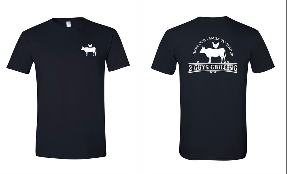 2 guys grilling logo shirt